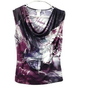 Creative Design Works Woman's Top Size Petite MED, Pullover, Sleeveless